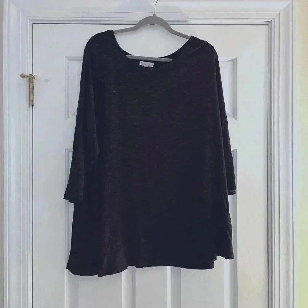 Eliane Rose Womens shirt size 3X Grey Heathered